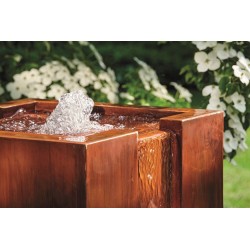 Oase-88427 Fontanna ogrodowa lewitująca nad lustrem wody corten wnętrze