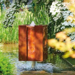 powinieneś mieć Oase-88427 Fontanna ogrodowa Cube 90 CS Corten