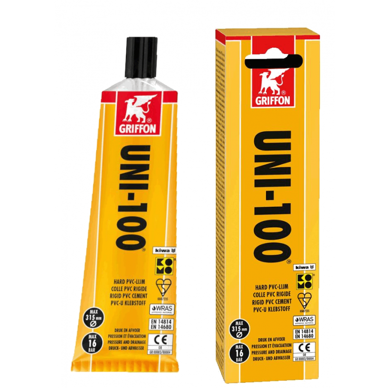 Klej do PCV Griffon UNI-100 125ml do instalacji kanalizacyjnych