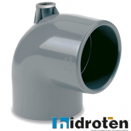 Kolano PCV-U AIR 90° D-125 x 1" Hidroten