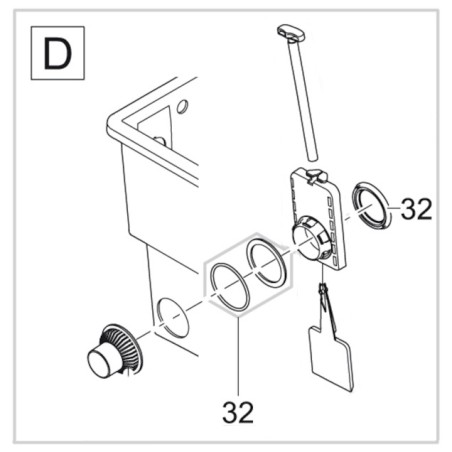 34859 Oase Zestaw uszczelniający wylot BioTec 40/60000