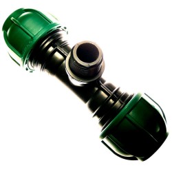 Trójnik Irritec Pe 25-1/2-25 GZ stosowany w automatycznych systemach nawadniania